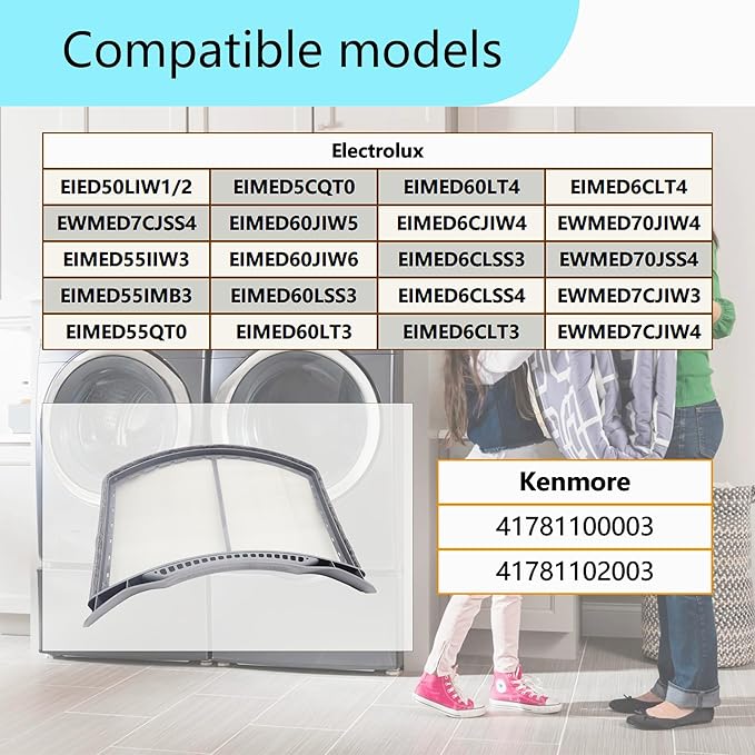 137623900 electrolux dryer lint filter Replacement for electrolux, kenmore Dryer EIMED55IIW3, EIMED60LT4 Replaces 3015965,AP5805190,PS8770145,EAP8770145