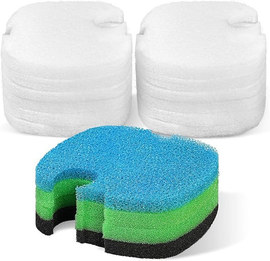 AQUANEAT Replacement Canister Filter Pads Compatible with SUNSUN HW-304B/404B/704B/3000 CF500 Aquarium Filter Media Generic Floss