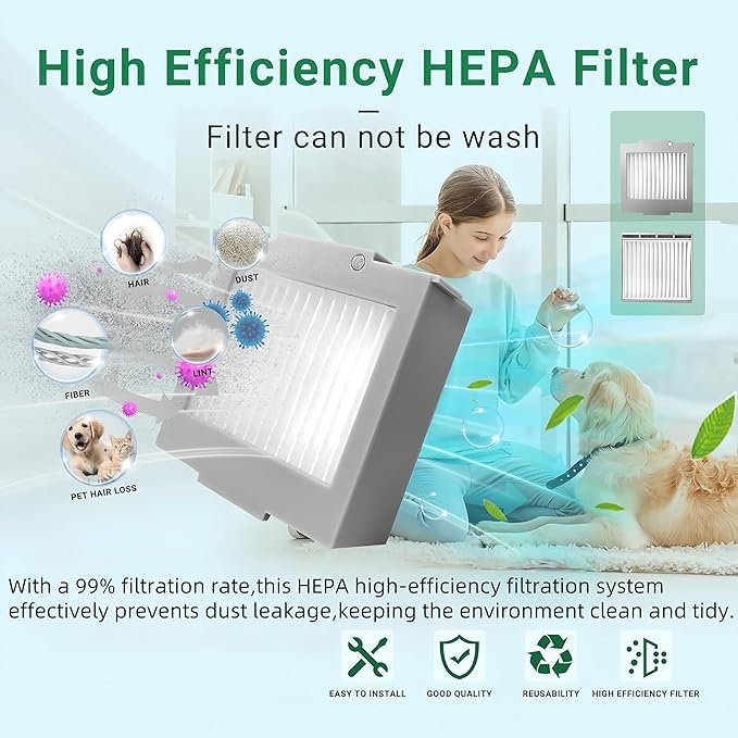 Replacement Filters Compatible with roomba max 705 vac/for Roomba Plus 504 Vac Robot Vacuum, HEPA Filter Accessory Kit 6 PACK