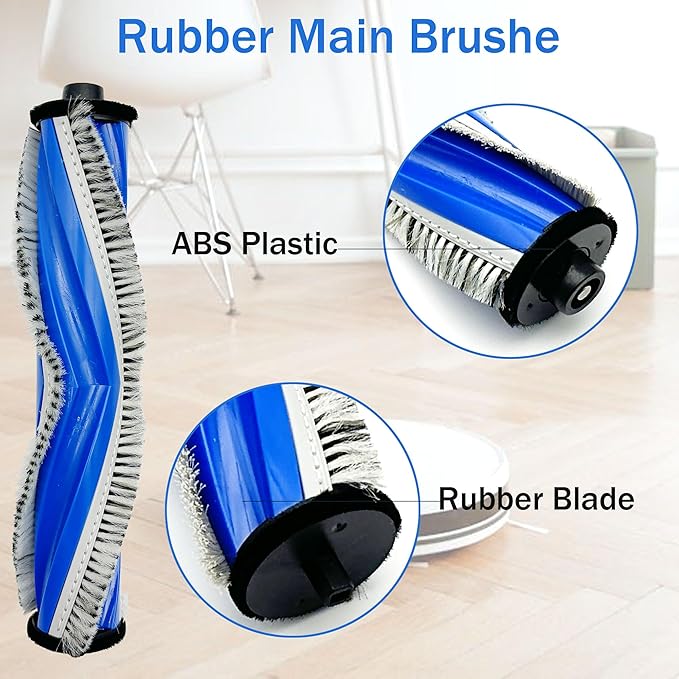 Accessories Kit for ECOVACS DEEBOT T30S / T30S Care / T30S AI Care/Yeedi M12 PRO+ Robot Vacuum Robot Vacuum and Mop, Main Brush, Side Brushes, HEPA Filters, Mop Pads, Dust Bags Replacement Parts