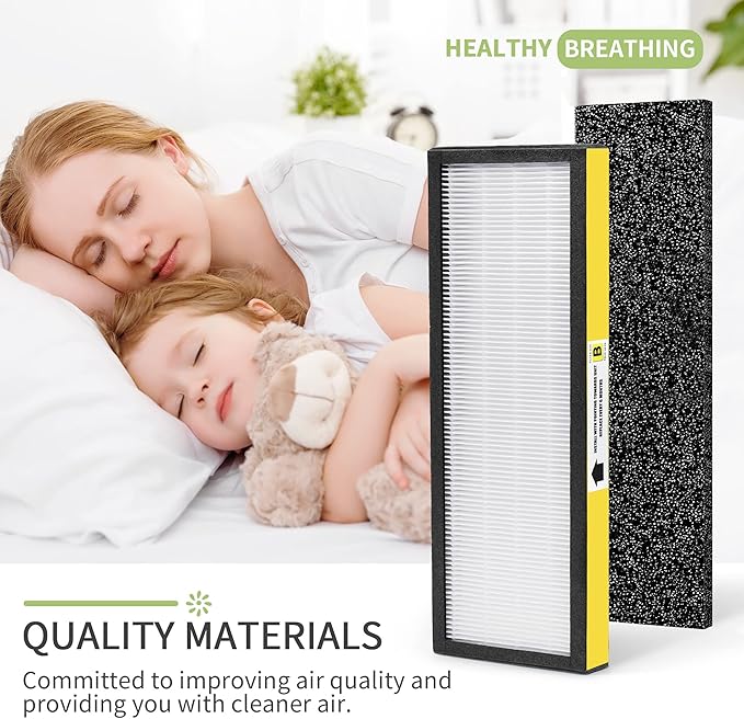 AC4825 HEPA Filter B Replacement Compatible with Guardian FLT4825 Filter B, for 22" Air Pu-rifier Models AC4825E AC4825 AC4300 AC4900CA AP2200CA, 2 HEPA and 6 Pre-Filter