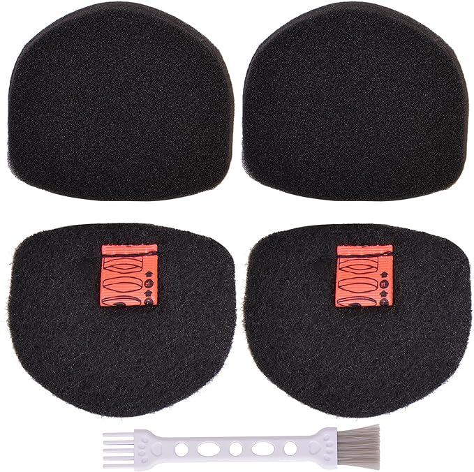 for Shark Cordless Handheld Vacuum UltraCyclone Pet Pro Plus Replacement Foam Felt Filters, Compatible with Shark CH901 CH950 CH951 CH951C CH900WM XL Dust Cup Filter, Part #XFTRCH900 2 Pack