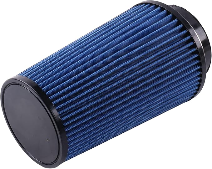 DVPARTS 4" Blue Replacement Washable/Reusable Oiled Cold Air Intake Filter DP0235 Compatible with All Rudy's 4" Intakes