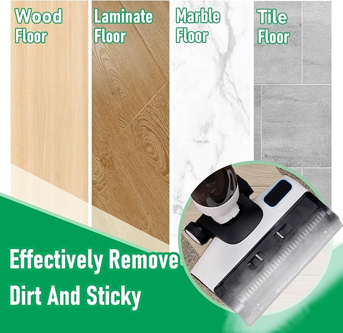 Only Floor ONE S5 Steam Roller Brush Replacement and Vacuum Filter Kit Compatible with Tineco Floor ONE S5 Steam Corded Wet Dry Vacuum Replacement Parts,3 Roller Brushes,3 Filters,1 Cleaner Brush