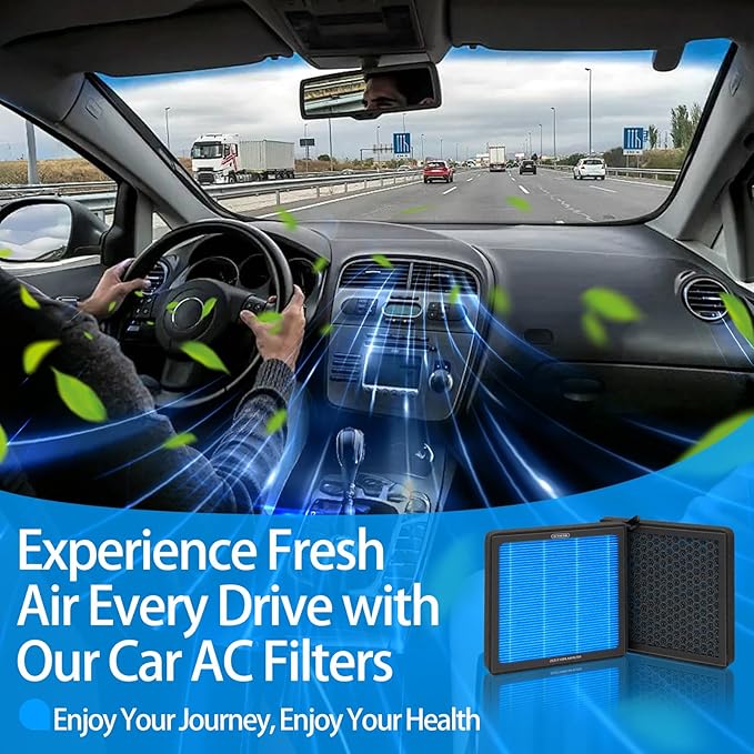 Cabin Air Filter CF12161 Compatible with Kia Sorento 2016 2017 2018 2019 2020, Honeycomb Structured with Activated Carbon Beads, Durable and sturdy