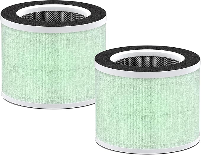 Nispira RP-AP088-F1 RP-AP088 Replacement Filter for RENPHO Air purifier RP-AP088W RP-AP088-F2 H13 4-in-1 HEPA Activated Carbon, 2 Packs