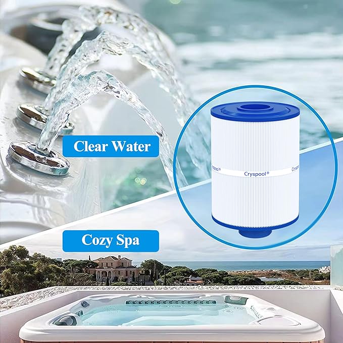 Cryspool® PAS28 Filter Compatible with PAS28, PAS28-F2L, PAS28-F2L-B12, X29-PAS28-F2L, 06-0052-12, 06-0055-12, FC-0309, FC-0312, SD-01330, Spa Filter Cartridge, 2 Pack