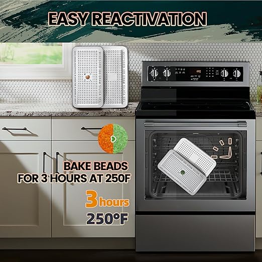 100 Gram 20 Pack Indicating Silica Gel Canister, Gun Safe Dehumidifier (Orange to Green), Reusable Desiccant Canister Dehumidifier