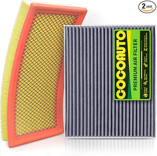 Cabin and Engine Air Filter Kit for 2020-2023 Ford Explorer, 2020-2023 Lincoln Aviator, 2020-2024 Police Interceptor Utility, selected models Replace FA1884 7T4Z9601A FP89 JX6Z9601A