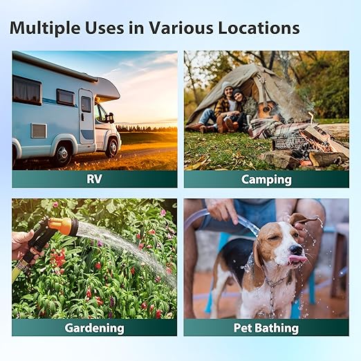 iSpring CW21-BV 2-Stage RV Water Filtration System for Campers, SGS-Tested Báctérïa and Viruses Removal, BPA-Free, High Capacity, 3/4'' Lead-Free Brass Hose Quick Connectors, Tankless