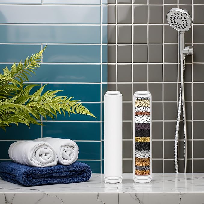 Shower Filter Replacement for Handheld Shower Head, 18-20 Stage Replacement Filters Compatible with PWERAN Filtered Shower Head 2 Pack for Hard Water