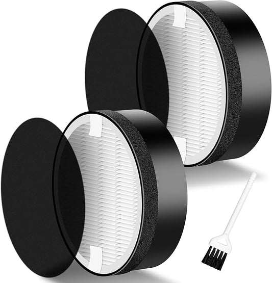 LV-H132 Replacement Filter Compatible for LEVOIT LV-H132 Air Puifier, 3-in-1 Pre, H13 True HEPA, Activated Carbon Filtration System, Replace Part LV-H132-RF, Pack of 2,By Improvedhand