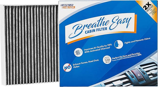 Spearhead Odor Defense Breathe Easy AC & Heater Cabin Filter | Fits 2016-2020 Sorento Like OEM | Up to 25% Longer Lasting w/Activated Carbon (BE-161)