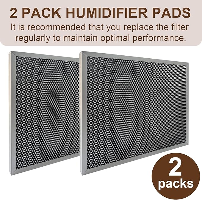 2 Pack 5443 MERV 8 Dehumidifier Filters Compatible with Aprilaire Whole-House Dehumidifiers Models 1830, 1850, 1852, Replacement for Ventilation Models 8191, 8192