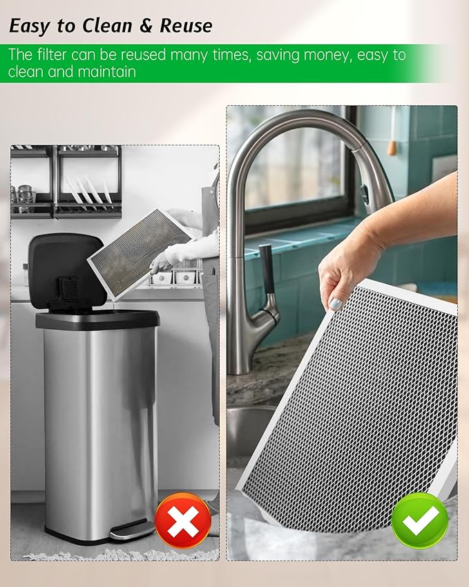 2PCS 5443 Dehumidifier Filter Fit for Whole-House Dehumidifiers Models 1830 1850 1852 and Ventilation Models 8191 8192 Replacement MERV 8 Filter 10"x12"x1"