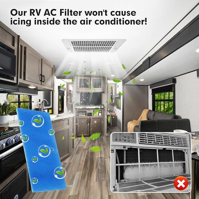 4-PACK RV Air Conditioner Filter Replacement Filters For MERV 6 AC Air Filter 6" x 14"
