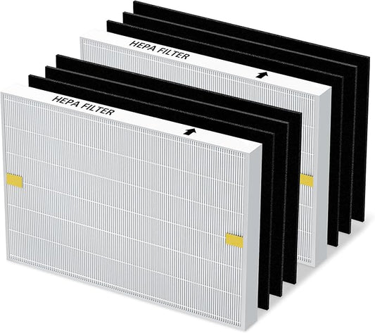 AP-1512HH Replacement Filter for Coway Airmega AP-1512HH and and Airmega 200M Air Purifiers, 2 HEPA Filter and 6 Carbon Pre-Filters, Compared to Part # 3304899