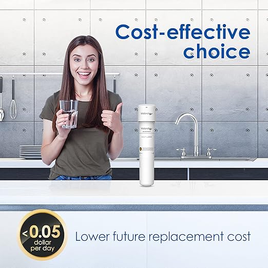 Waterdrop Under Sink Water Filter, Under Sink Water Filtration System, 2 Years or 16K Gallons, 0.01 Micron Ultra Filtration for Baçtёria Reduction, Reduces Lead, Chlorine