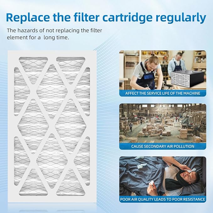 5-Micron Outer Filters Compatible With WEN 3410 & POWERTEC AF4000/AF4001 Shop Fox W1830 Grizzly G0738 Air Filtration System, Replacement for WEN 90243-027-2 Woodworking Air Filters (4 Pack)