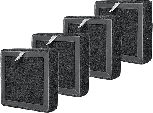 Nispira 3-in-1 True HEPA Carbon Filter Replacement Compatible with Osimo A2 Air Purifier, 4 Packs