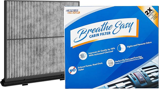 Spearhead Odor Defense Breathe Easy AC & Heater Cabin Filter | Fits 2019-24 Forester, 2022-24 WRX Like OEM | Up to 25% Longer Lasting w/Activated Carbon (BE-277)