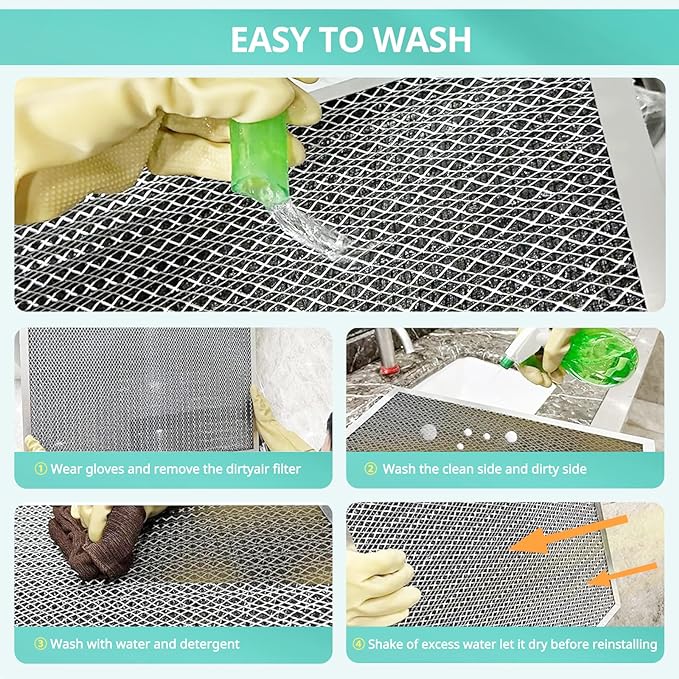 14x20x1 Electrostatic Air Filter, Washable & Reusable Aluminum AC/HVAC Furnace Filter, MERV 8, Lasts a Lifetime, Healthier Home or Office(Actual Size: 13.5"x19.5"x0.86")