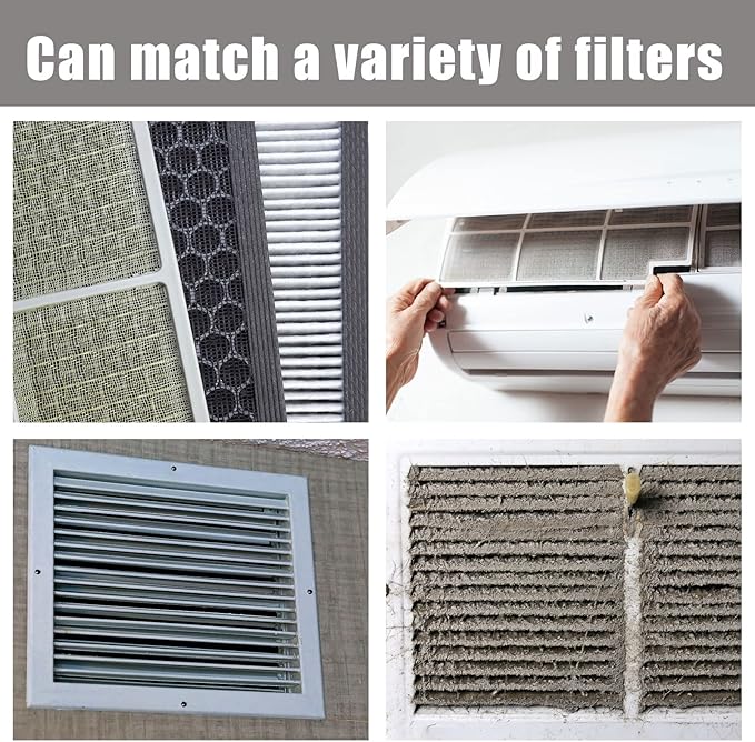 Carbon Fabric Filter - 16" x 48" x 0.2" (2 Pack) Activated Charcoal Hepa AC Vent Filter Replacement