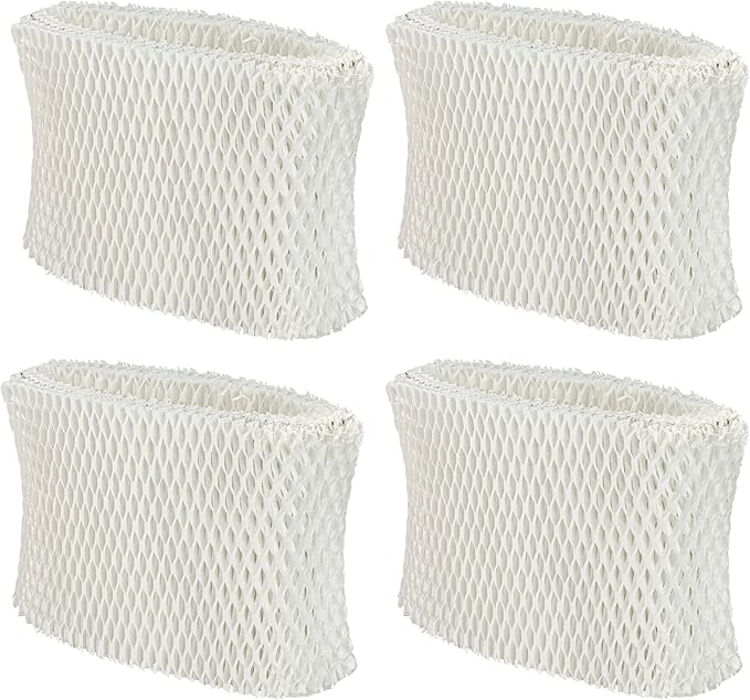 Funmit WF2 Humidifier Filter Replacement for Vicks Kaz Humidifier Starry Night Cool Mist V3500N V3700 V3100 V3900 Sunbeam 1118 1119 Honeywell HCM-300T HCM-350 WA-8D Enviracaire ECM-500 4 Pack