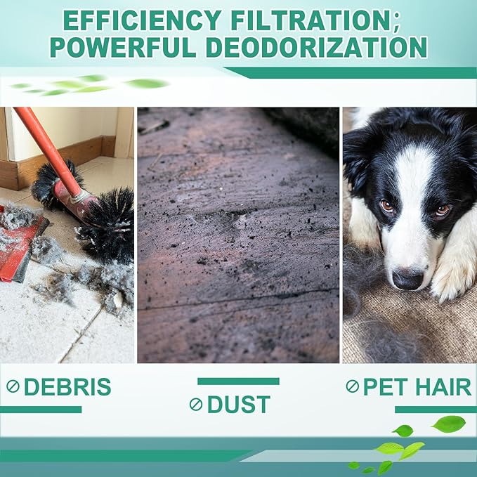 Tondiamo Style P HEPA Vacuum Bag and Filter Bundle Compatible with Aerus Lux Guardian Platinum Canister Vacuum Cleaner 1 Hepa & Carbon Pre and 1 Long Life Hepa after Filter with Handle, 6 Cloth Bags