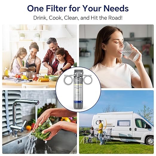 Stokk UR30 Under Sink Water Filter, Reduces Chlorine Bad Taste & Odor, 16000 Gallons Under Counter Water Filter Direct Connect to Kitchen Faucet, NSF/ANSI 42&372