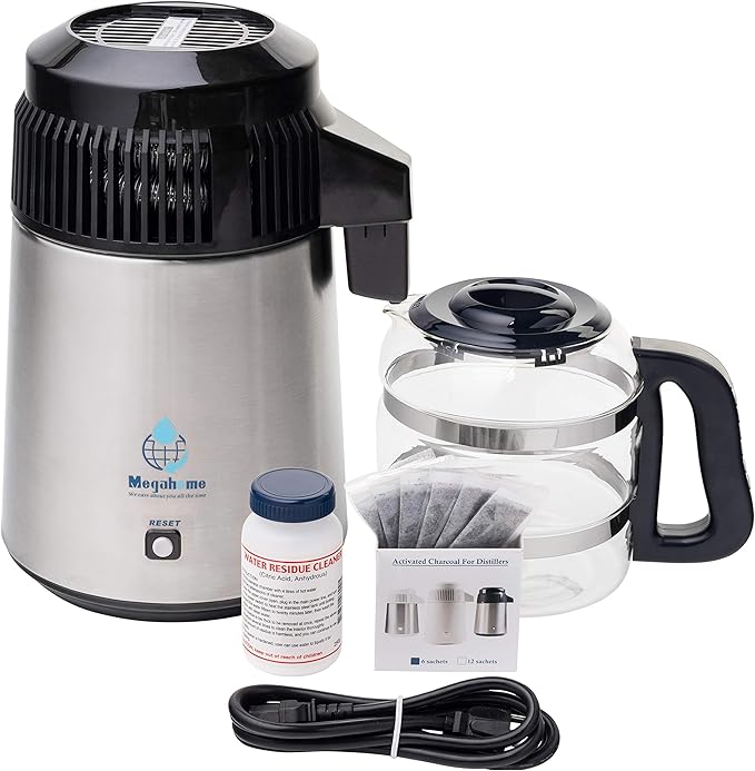 Countertop Water Distiller Stainless, Glass Collection