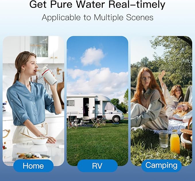 NSF/ANSI 375 Certified Water Filter, Replacement for Berkey® BB9®-2 Black Purification Elements and Berkey® Gravity Filter System, Pack of 2