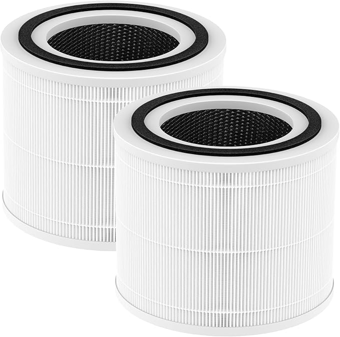 240 HEPA Replacement Filter Compatible with Puroair 240 Air Purifier, 3 in 1 Grade Filtration HEPA with Activated Carbon for 99.97% Air Pollutants Home Room, 240 Replacement Filter, 2 Pack