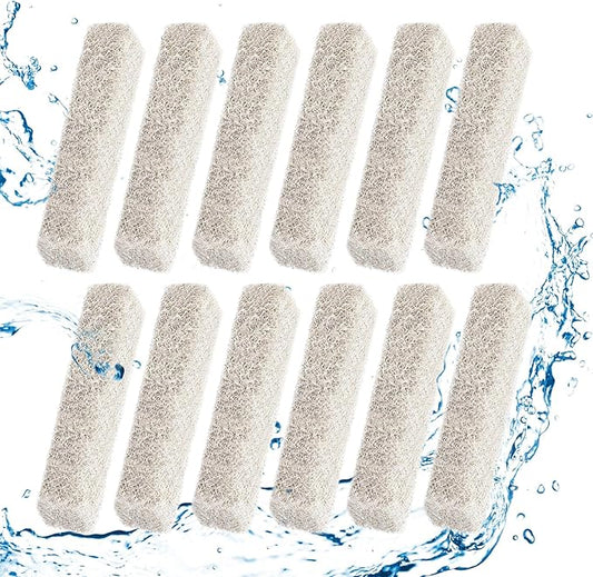 12 Count Ammonia Reducer Filter Pads for Aqueon - Replacement Filter Cartridges Small for Aqueon QuietFlow LED PRO Model 20 and 75
