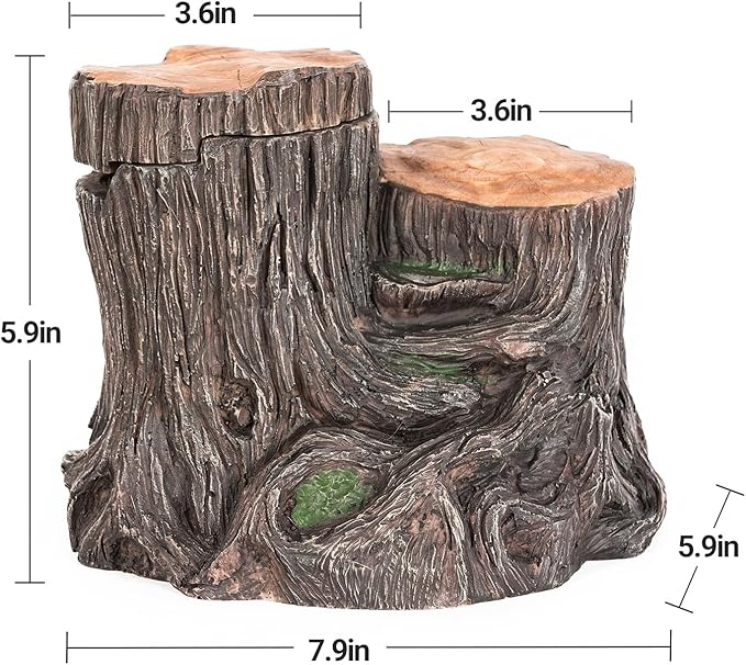 REPTI ZOO Turtle Tank Filter, 45GPH Aquarium Filter with Basking Platform Flow Adjustable Turtle Filter with Multi-Layer Filtration for Up to 10 Gallon