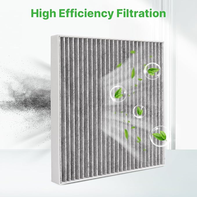 2-Pcs Cabin Air Filter for GMC Sierra 19-26, Chevrolet Silverado 19-26, Equinox 18-24, Suburban Tahoe Yukon 21-26, Cadillac Escalade 21-26 Car Replacement for CF11966 Automotive Accessories