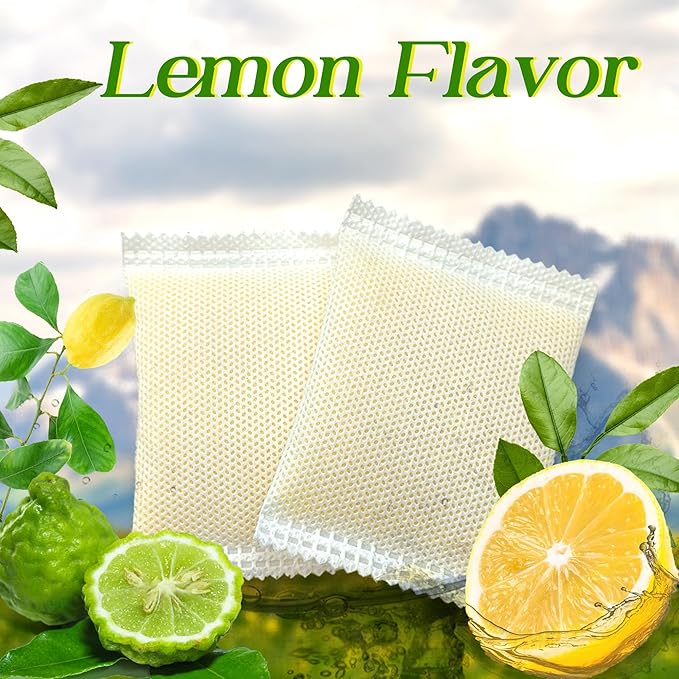 12 Pack Odor Remover Refills Compatible with Whisker OdorTrap Pod, Cat Toilet Odor Eliminates Deodorant for Litter-Robot and Traditional Litter Boxes (12* Lemon)