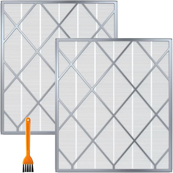 2 Pack HE400 HE401 Replacement Filter For Shark Air Purifier 4 Model HE400 HE401 HE402 HE405 UA415 3-Stage Filtration Filters, H13 True HEPA #HE4FKPET Filter