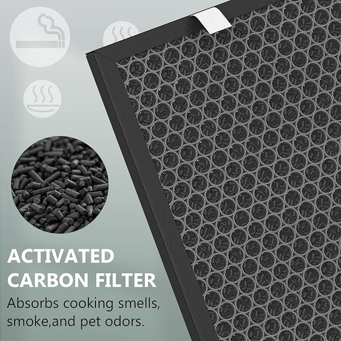 Air400 Replacement Filter for Bissell Air400, 2 H13 True HEPA with 8 Pre-Filter, Compared to Part #2521,2520,3365