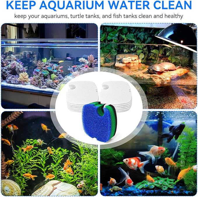 Canister Filter Pads Replacement for SUNSUN HW-304B/404B/704B/3000 CF500 Canister Filter Replacement for Aquarium Filter Pads Filter Media for SUNSUN，Aqua-TOP and Polar Aurora Canister Filter