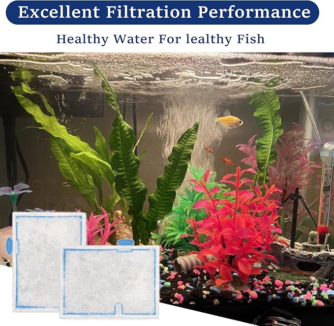 Small Aquarium Filter Cartridges Compatible with Aqueon Filter, Carbon Fish Tank Filters for Aqueon QuietFlow E Internal Power Filter 10 and 1/2.5/5 Gallon Minibow Aquarium Filters -Small (8 Pack)