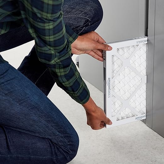 Amazon Basics 12x12x1 Air Filter 6 Pack, MERV 11 AC Furnace Filters (Actual Size: 11.75" x 11.75" x 0.75")