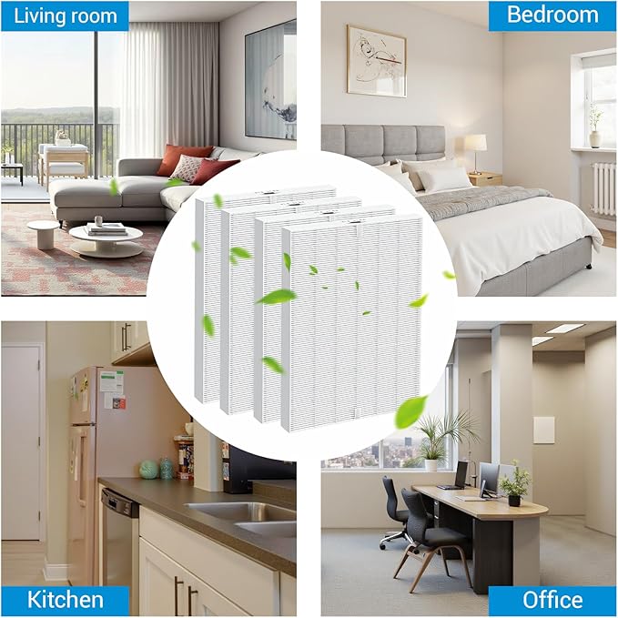 5500-2 Filter for Winix Air Purifier 5500-2 / AM80, 116130 Replacement Filter H,12.6" L x 16.3" H x 1" Th, White, 4 Pack