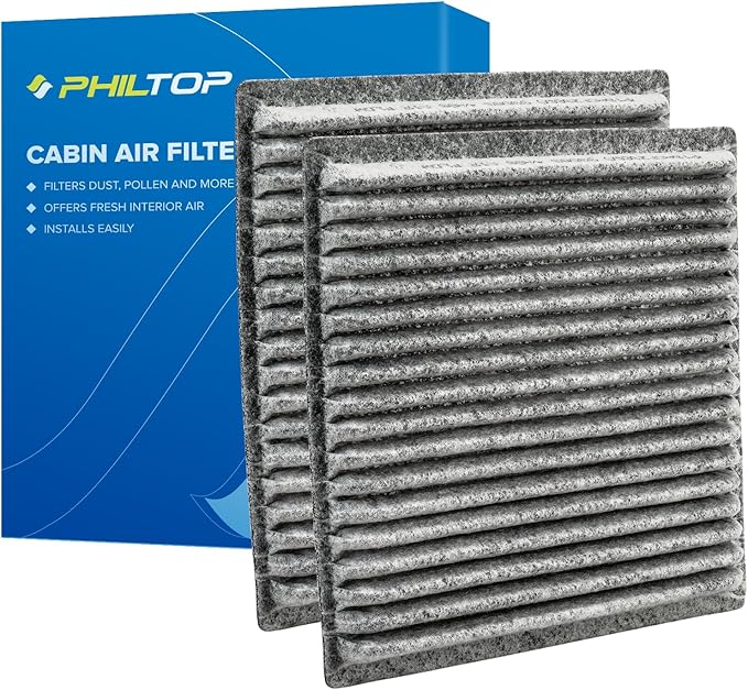 PHILTOP Cabin Air Filter, Replacement for CF10547 Edge 2007-2015, MKX 2007-2016, CX-9 2007-2015,Premium Cabin Filter with Activated Carbon Filter
