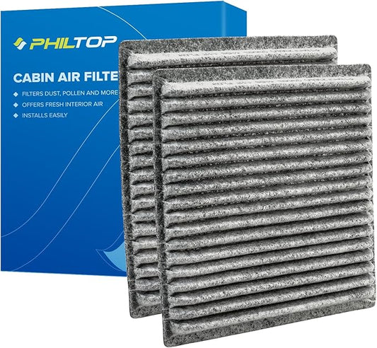 PHILTOP Cabin Air Filter, Replacement for CF10547 Edge 2007-2015, MKX 2007-2016, CX-9 2007-2015,Premium Cabin Filter with Activated Carbon Filter