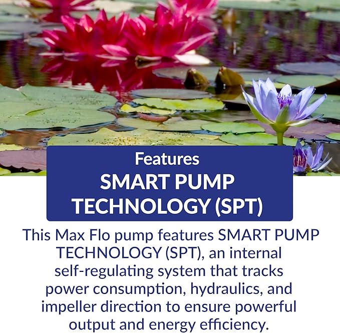 Laguna Max-Flo 1350 Electronic Waterfall and Filter Pump for Ponds Up to 2700-Gallon