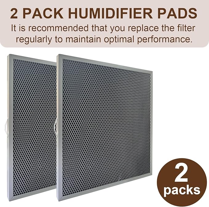 5881 Washable MERV 8 Dehumidifier Filter Replacement for AprilAire Whole-House Dehumidifiers E080, E100 and Dehumidifying Ventilator 8192A, 2 Pack