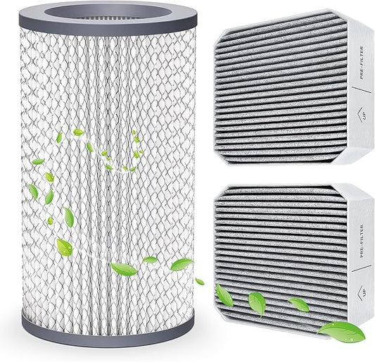 1 Pack PECO- Filter+2 Pack Pre-Filters, Compatible with Molekule Air Purifier, High-efficiency Activated carbon 2-in-1 Air Filtration System