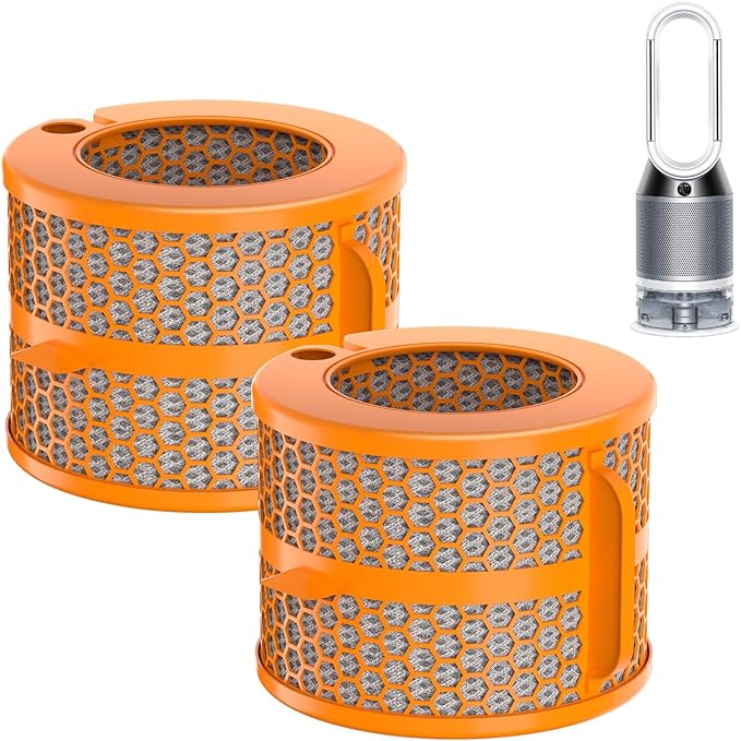 2 Pack PH01 Carbon Fiber Evaporator Air Filter Replacement Compatible with Dyson PH01 PH02 PH03 PH04 PH3A Air Puri-Fier Humidifier Filter, Replaces Parts 970718-01