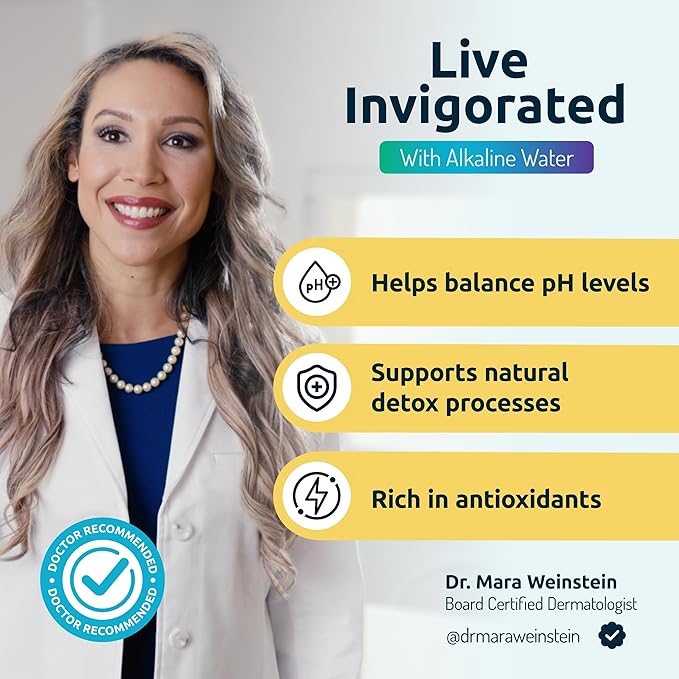 Invigorated Water Alkaline Water Purification Unit, White, Plastic, pH001 Filter Included, Convenient Anti-Slip Design